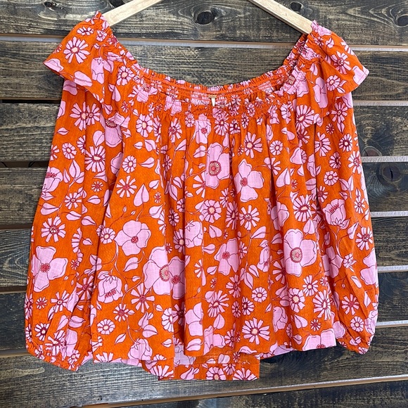 🔥Free People Boho floral blouse - Picture 7 of 10